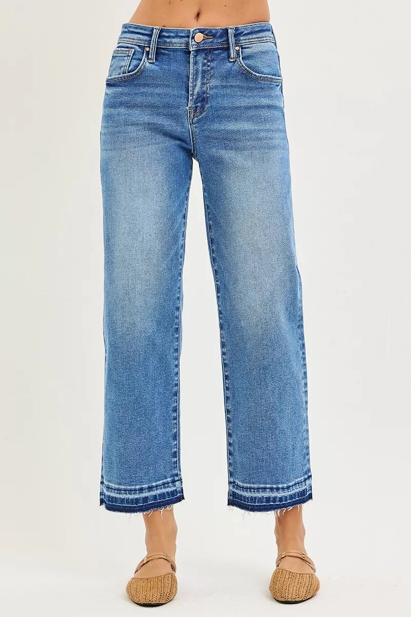 RISEN Full Size Slouchy Cropped  Boyfriend Jeans Plus Size Secondary image