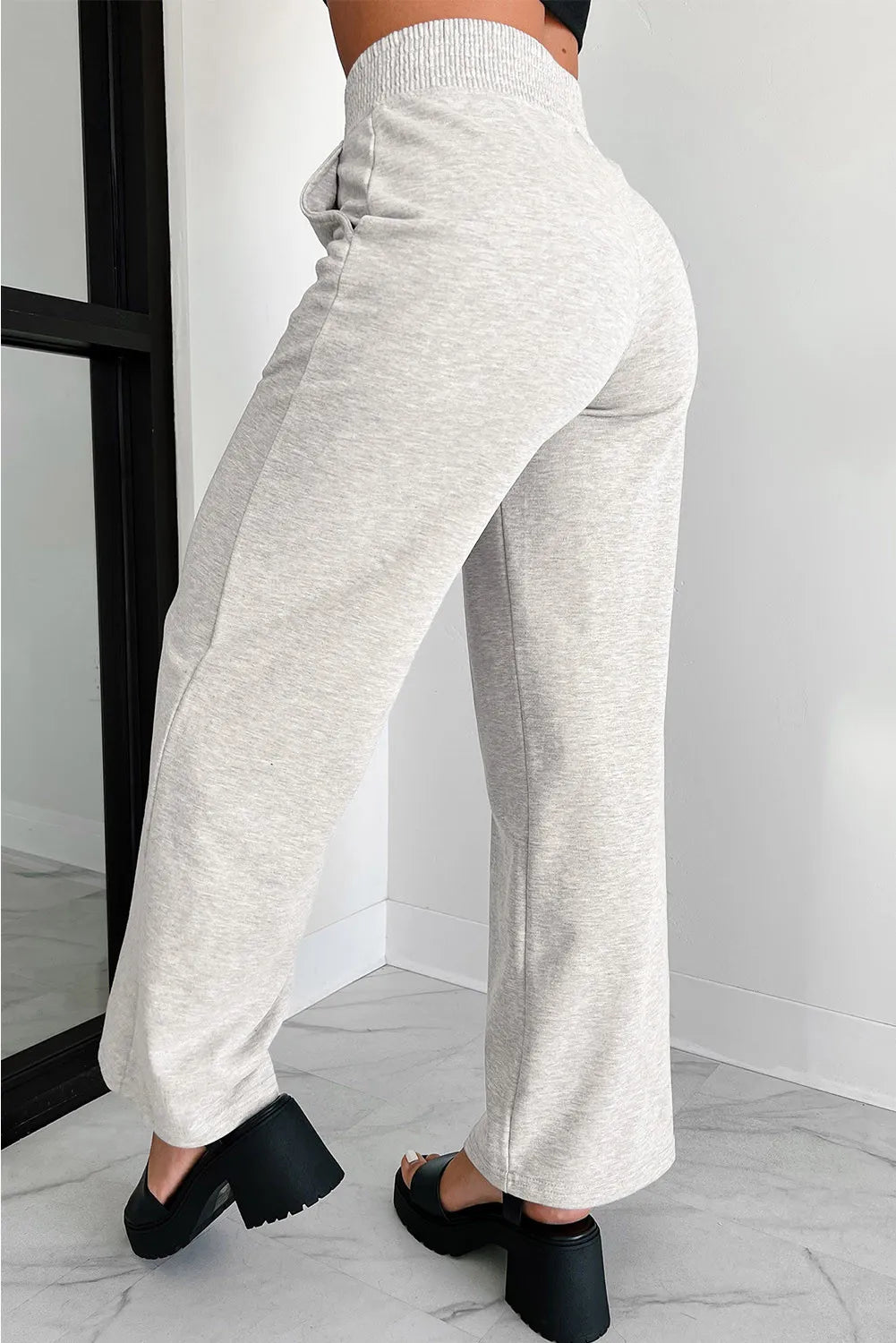 Elastic Waist Active Pants with Pockets Secondary image