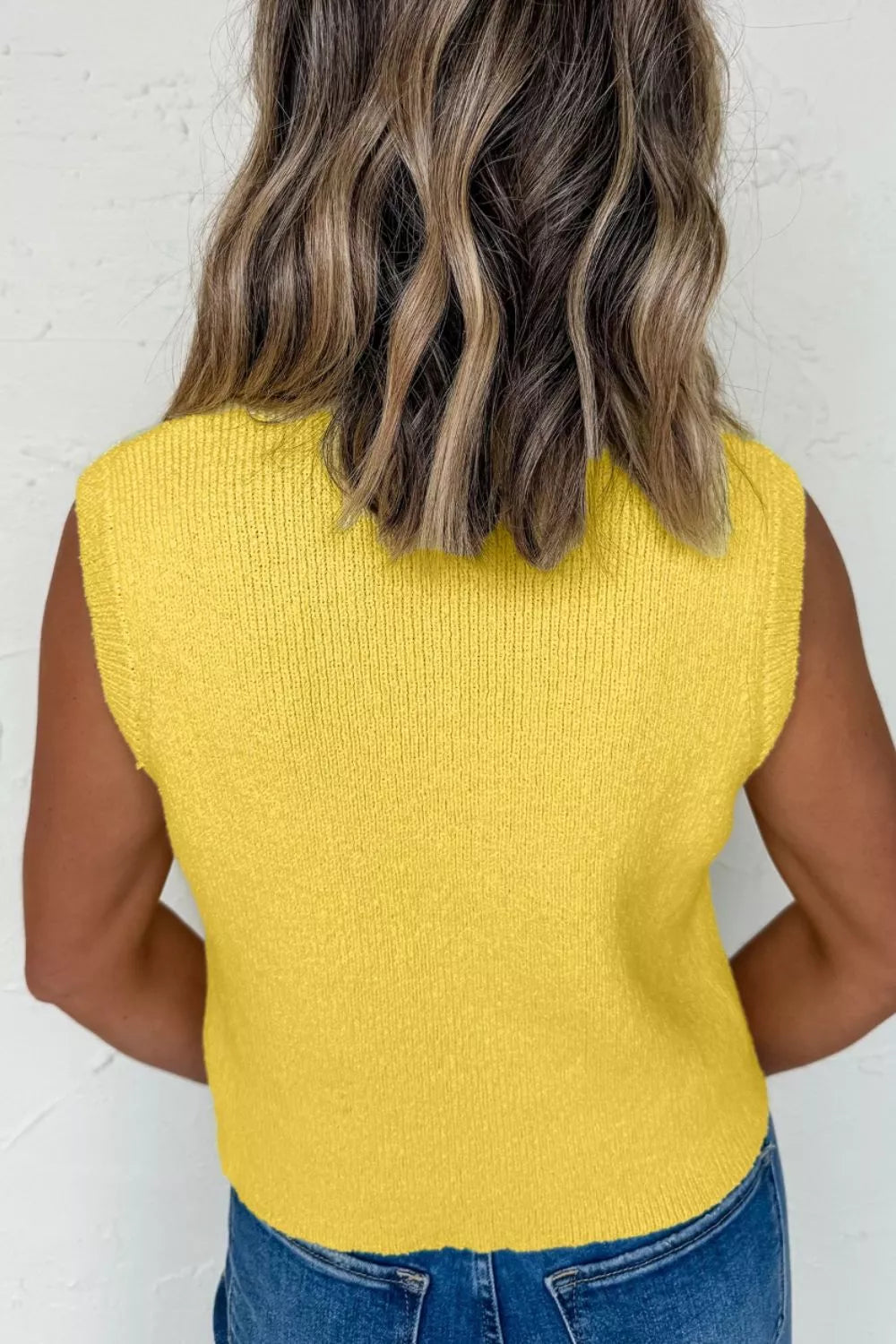 Button-Down Knit Sweater Vest Secondary image