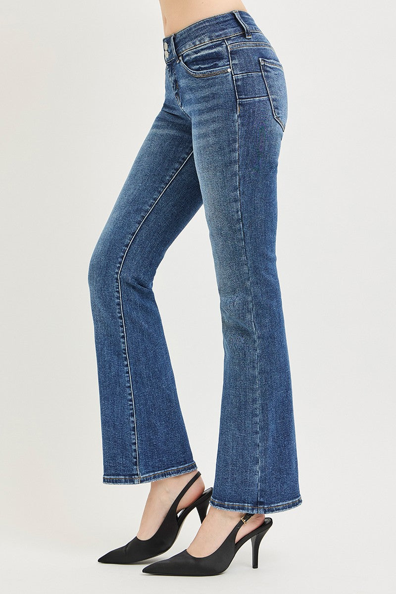 RISEN Tummy Control Low Rise Bootcut Jeans Secondary image