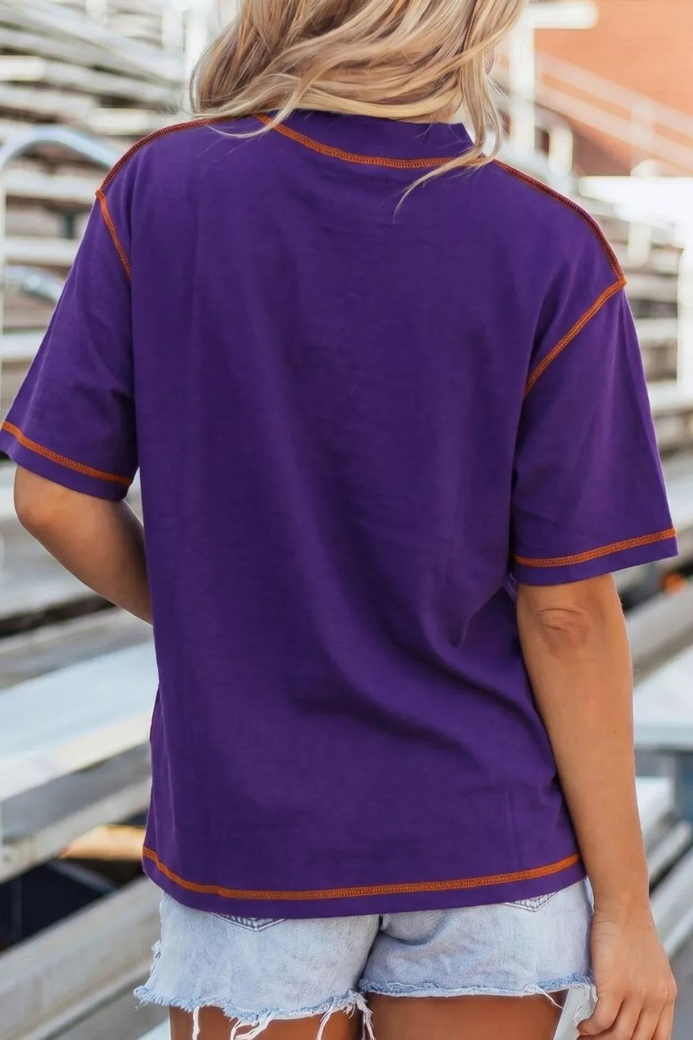 Reversible Contrast-Stitched T-Shirt Secondary image