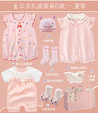 Baby Girls' Princess Gift Box Set Newborn Infant Toddler Clothing