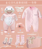 Baby Girls' Princess Gift Box Set Newborn Infant Toddler Clothing