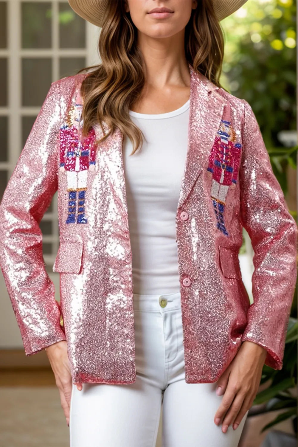 Sequin Nutcracker Long Sleeve Blazer - photo 9
