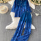 Blue Two-piece Set