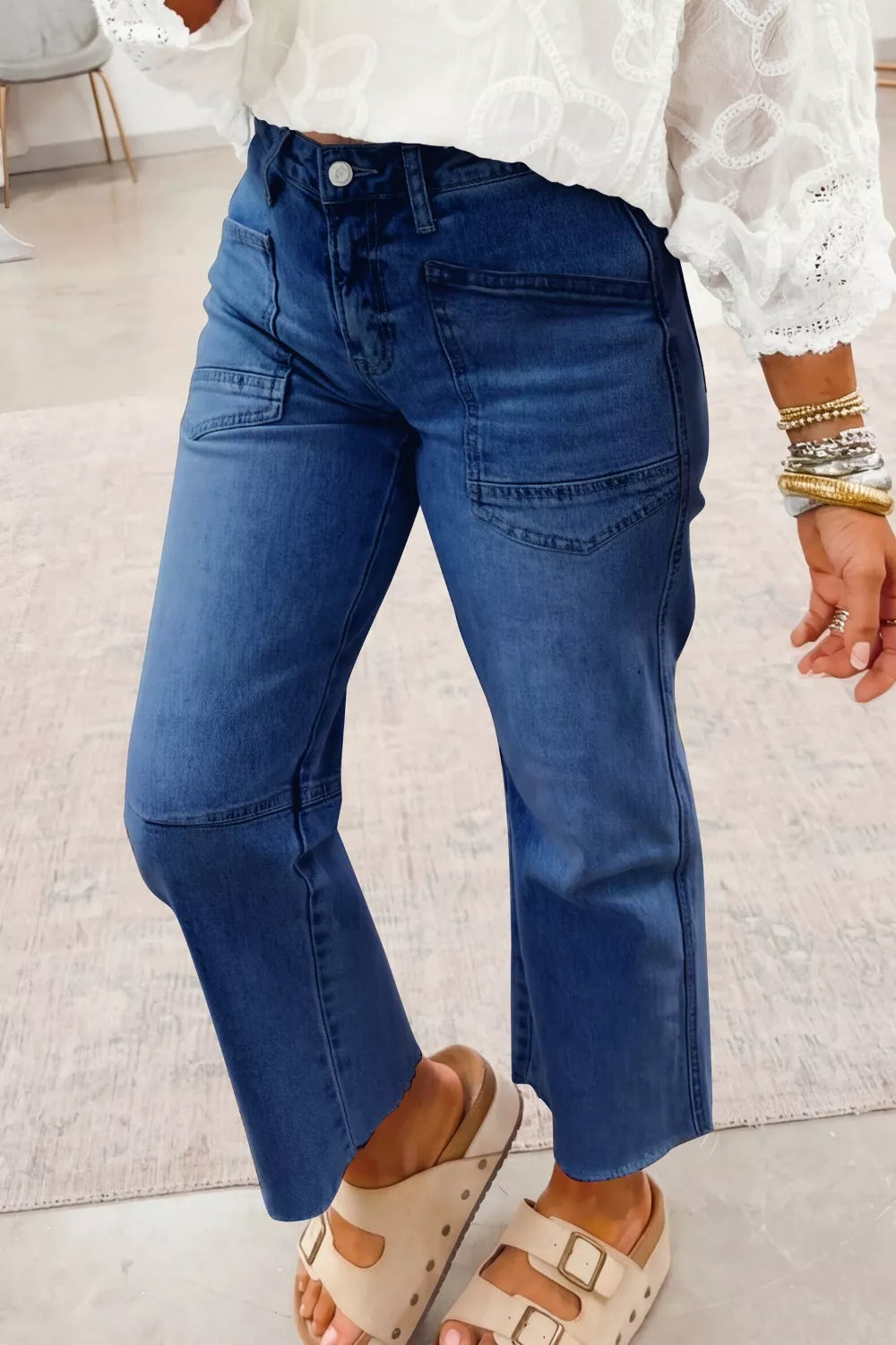 High Waist Straight Leg Jeans Secondary image