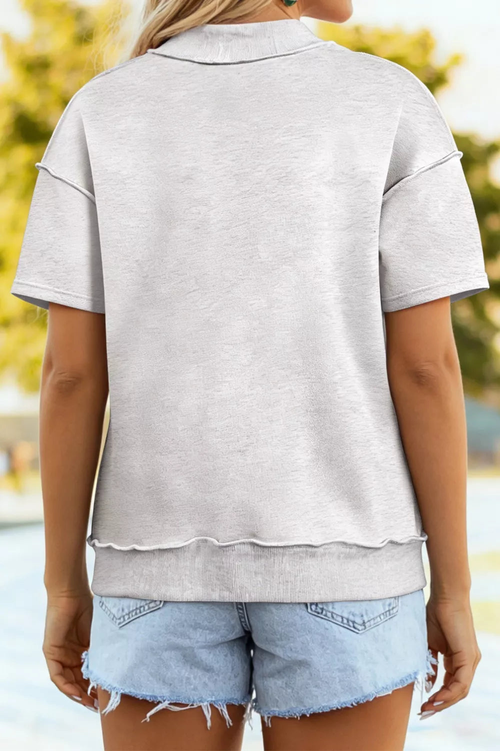 Casual Round Neck Short Sleeve T-Shirt Secondary image