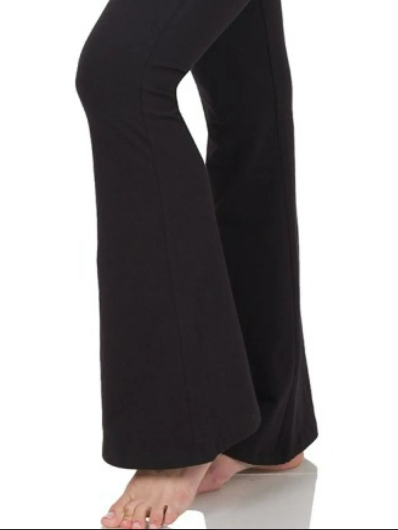Zenana Wide Waistband Yoga Flare Pants Secondary image