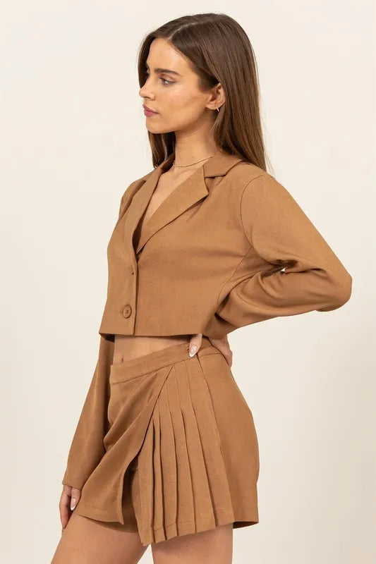 HYFVE Cropped Button-Down Blazer Secondary image