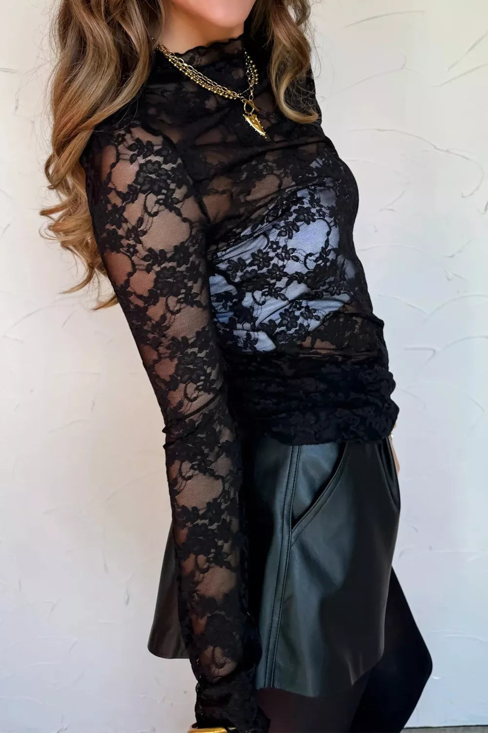 Floral Lace Long Sleeve Top Secondary image