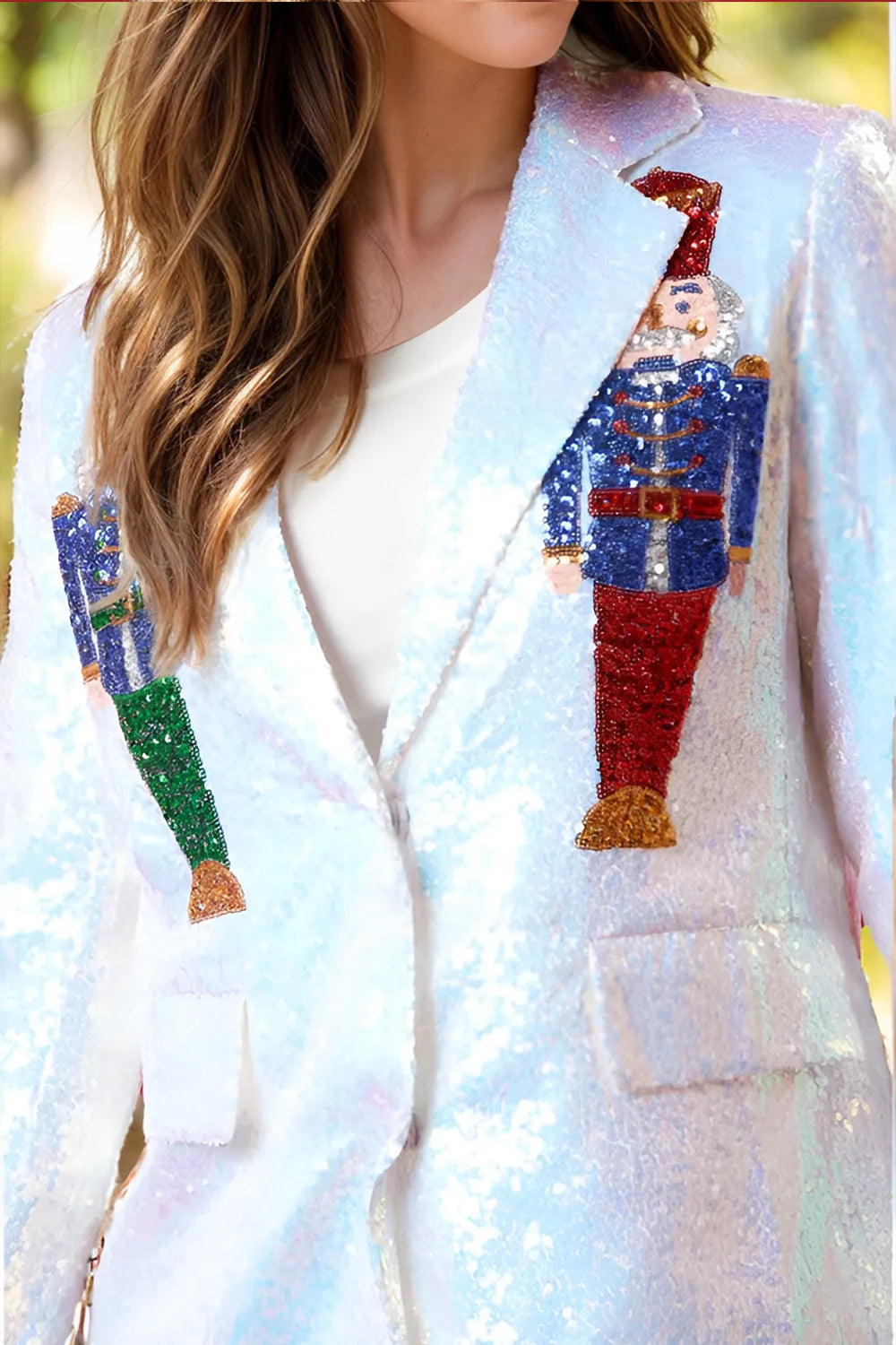 Sequin Nutcracker Long Sleeve Blazer - photo 5
