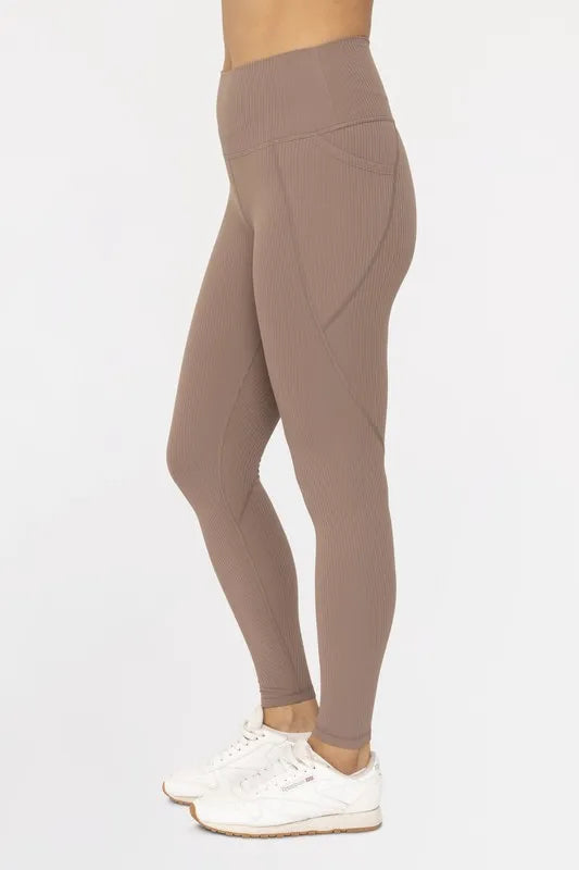 MONO B Soft Ribbed High Waisted Leggings Secondary image