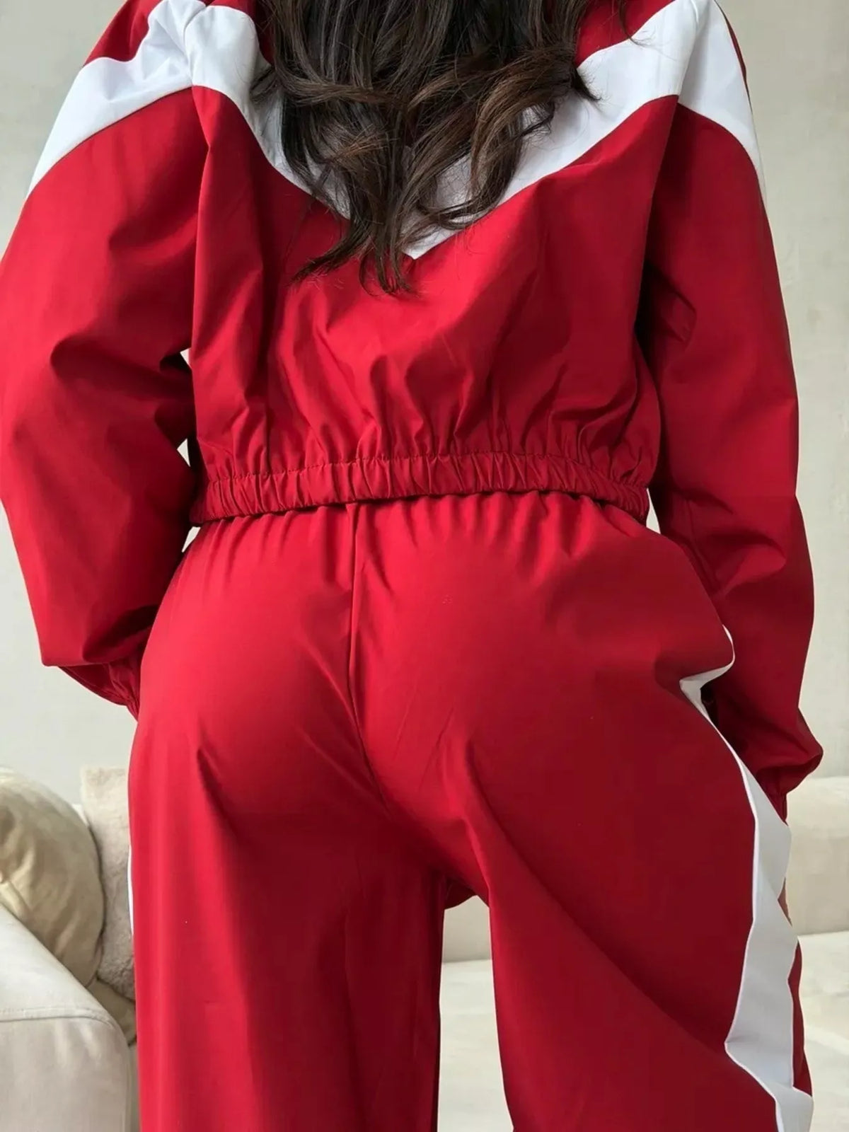Color Block Zip Up Outerwear and Pants Set - photo 9