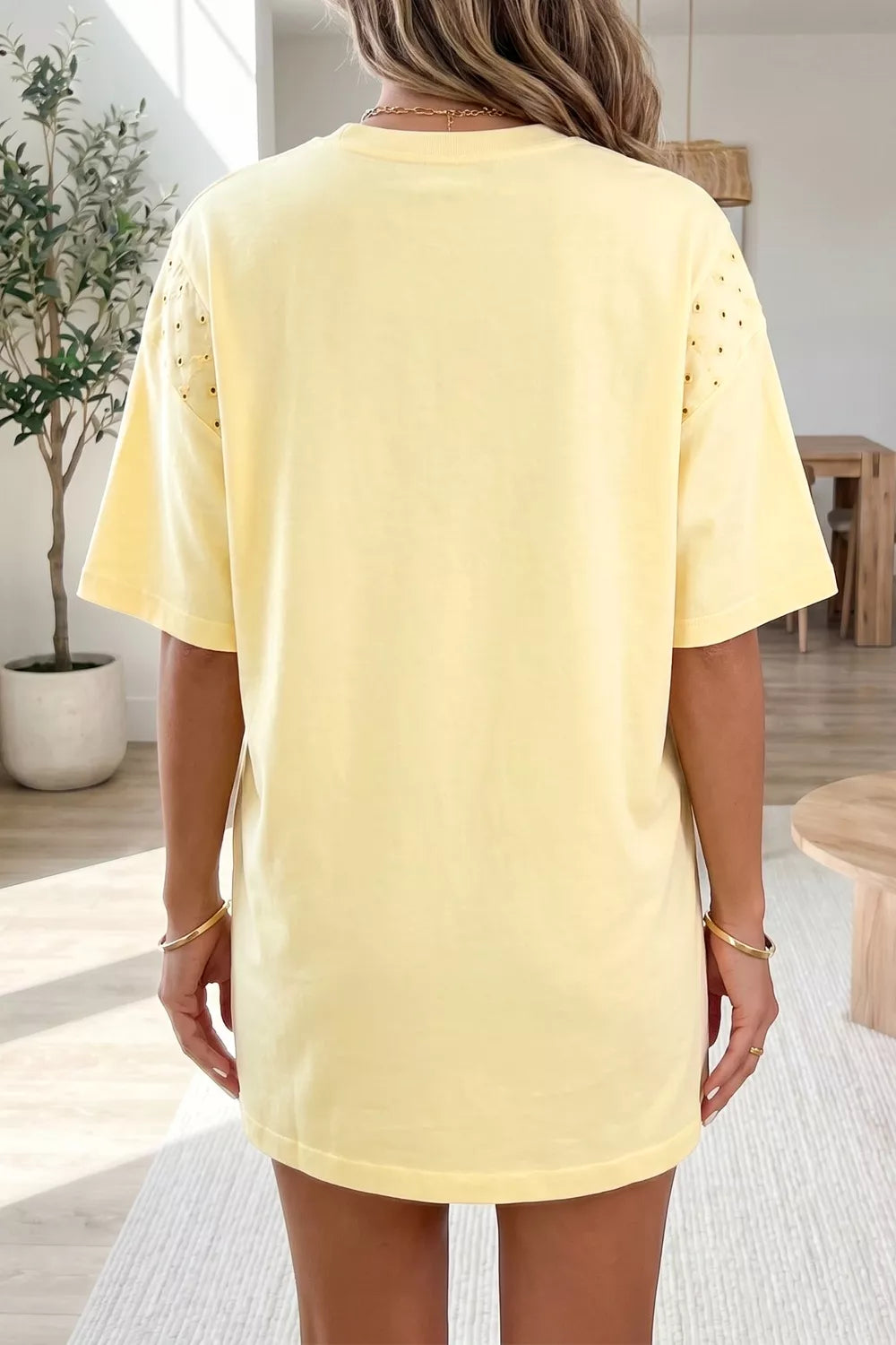 Round Neck Half Sleeve T-Shirt Dress Secondary image