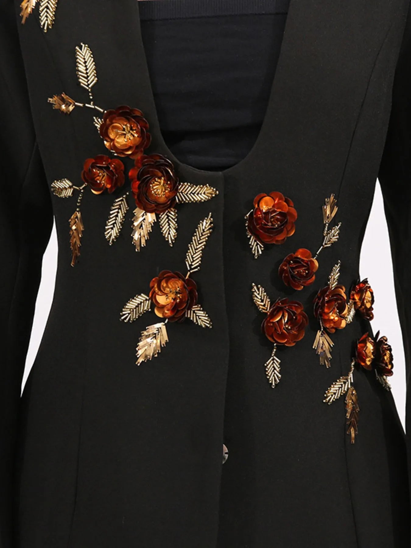 Embroidered Long Sleeve Blazer Secondary image