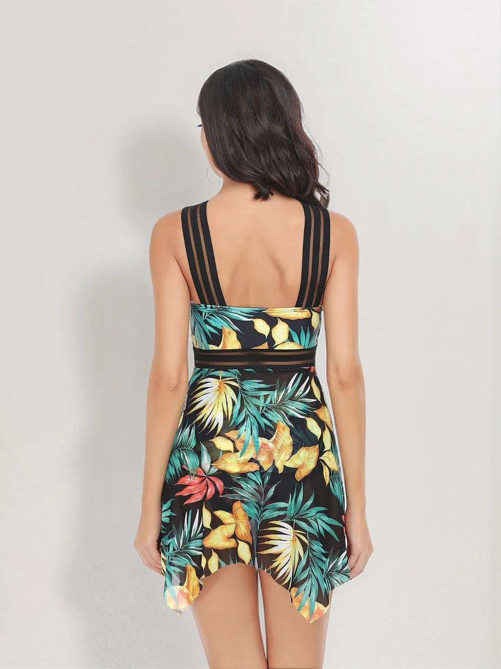 Cutout Printed Two-Piece Swim Set Secondary image
