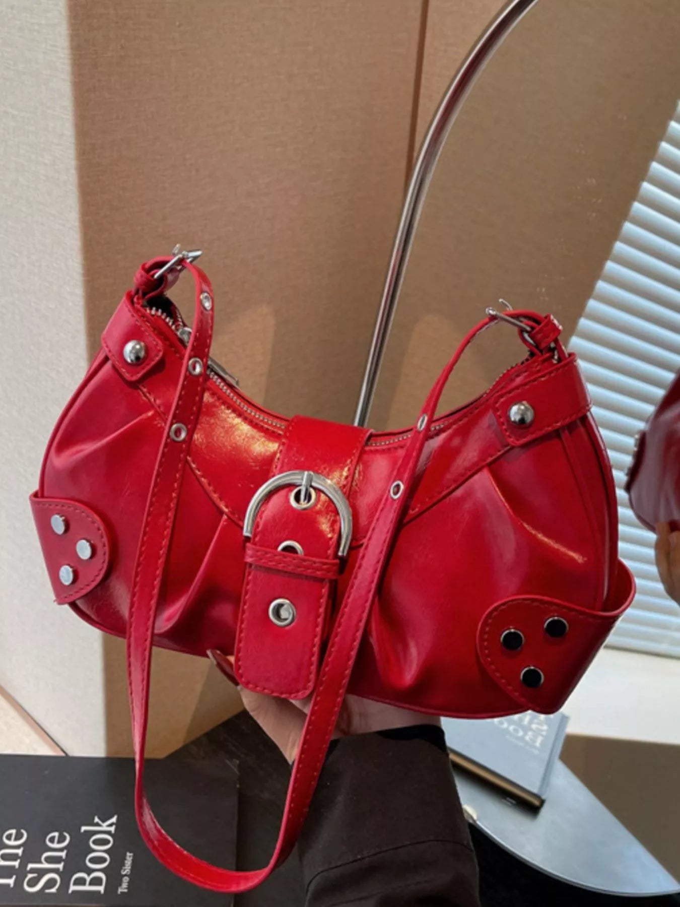 Studded Buckle Shoulder Bag Secondary image