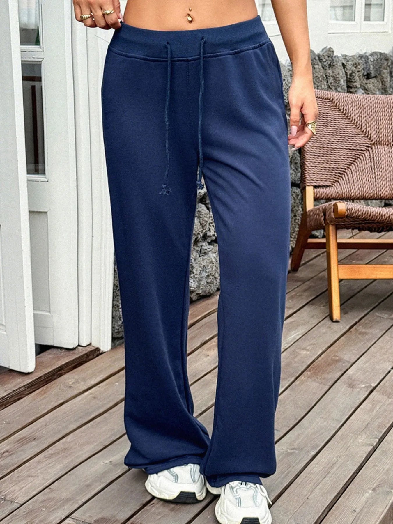 Drawstring Wide Leg Active Pants Secondary image