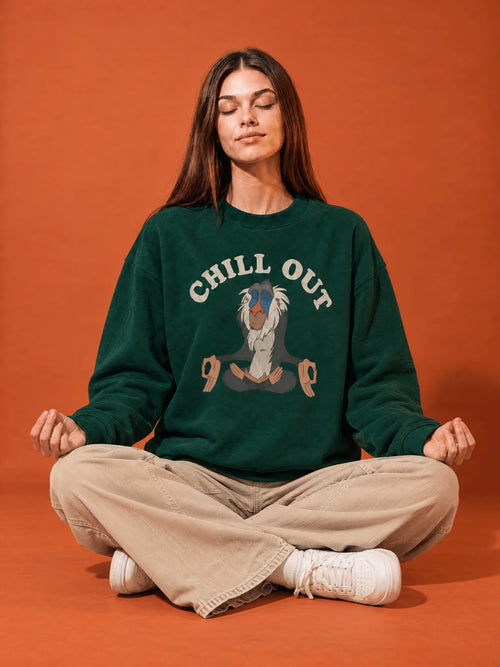 Chill Out Crewneck Oversize Fit Unisex Sweatshirt