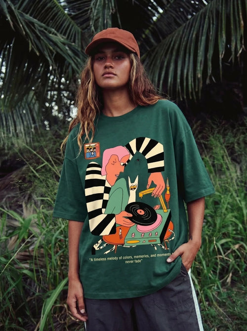 Colorful Echoes Oversize Unisex T-Shirt