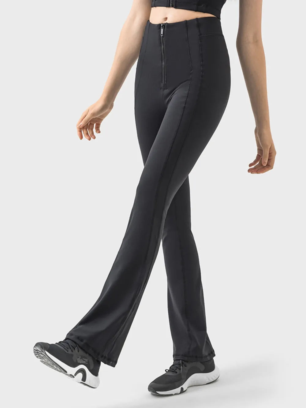 Millennia Zipper Detail High Waist Active Pants Secondary image