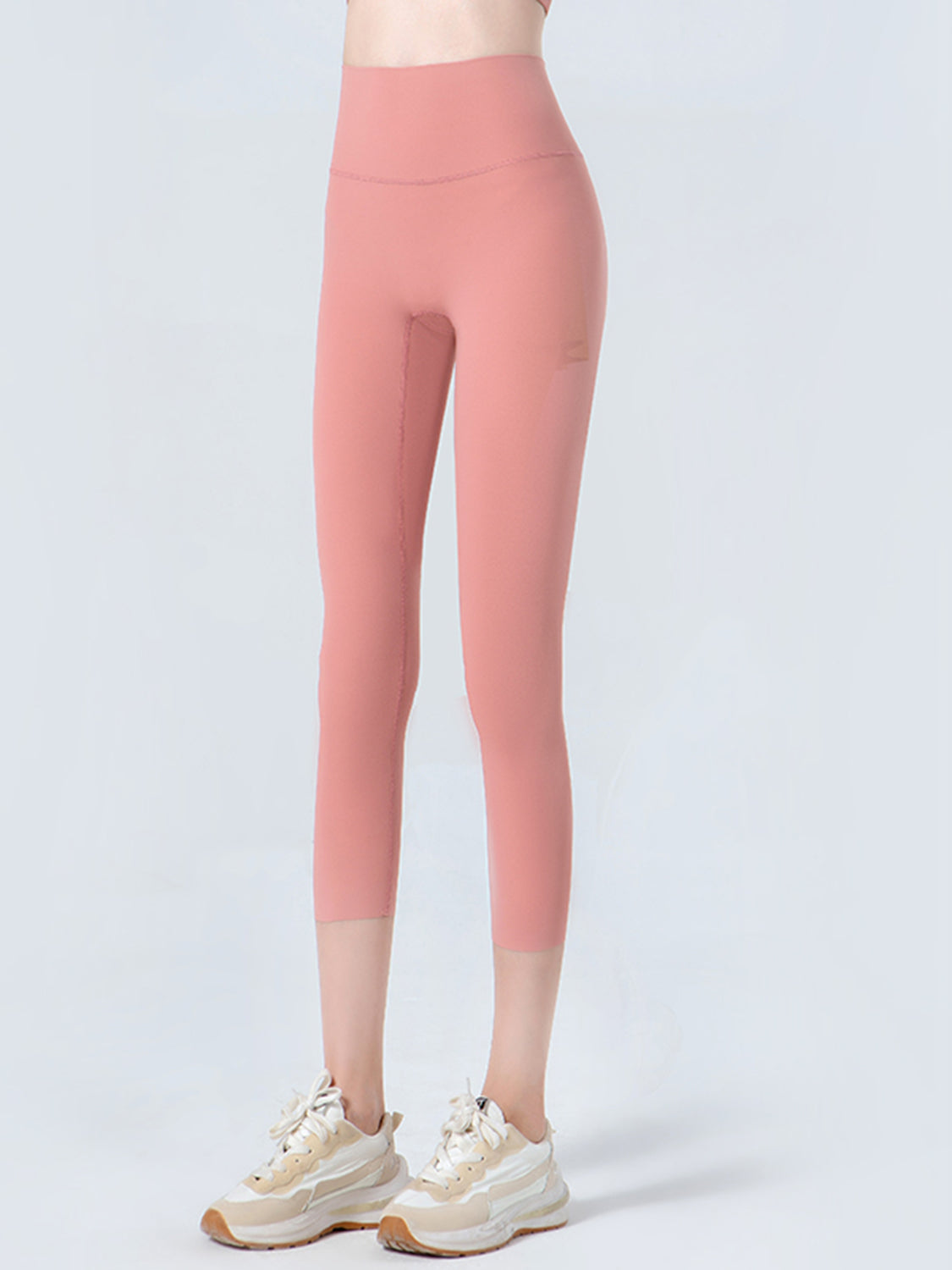 Wide Waistband Cropped Sports Leggings Secondary image