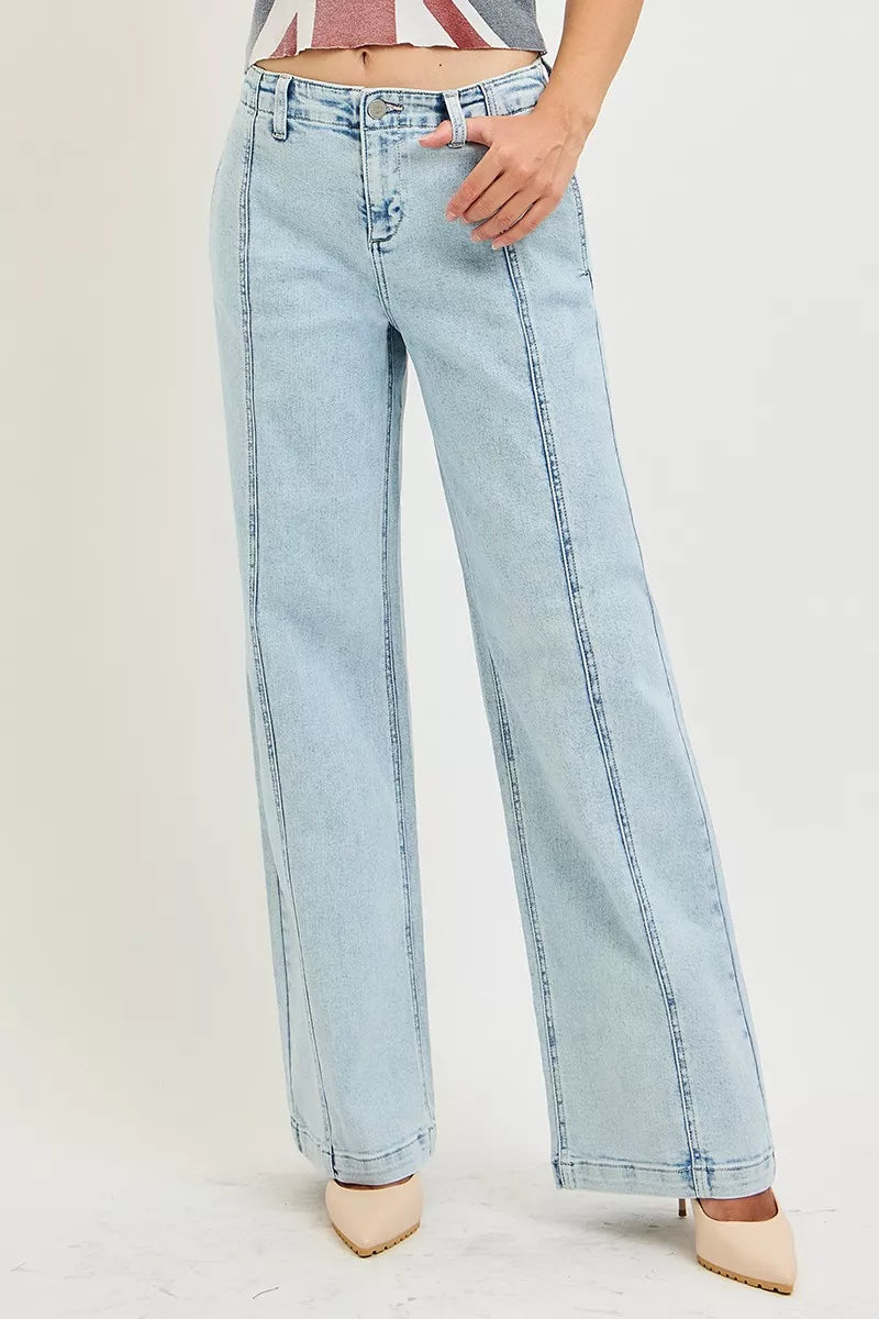 RISEN Slouchy Wide Leg Jeans Secondary image