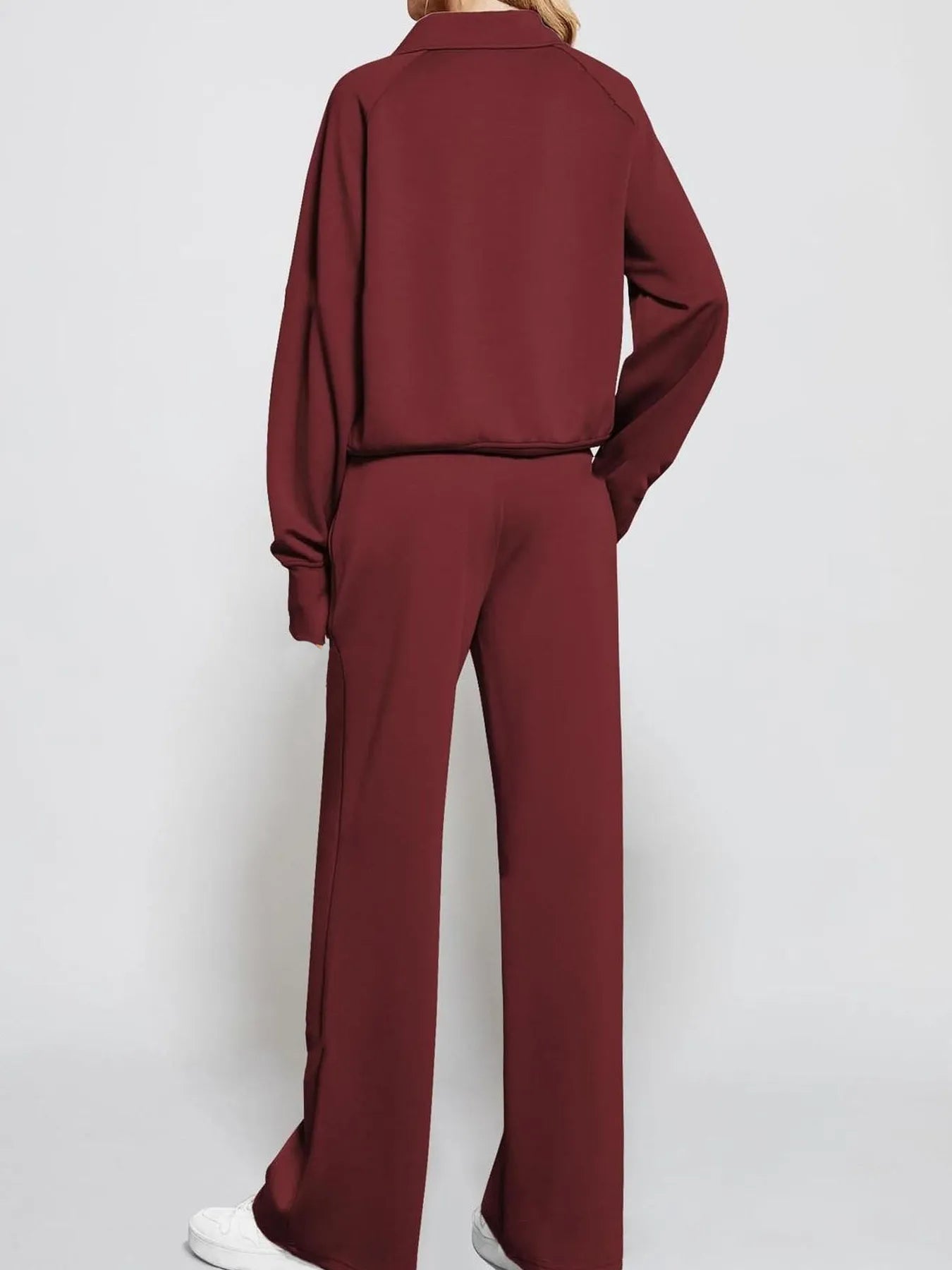 Half Zip Long Sleeve Top and Pants Set Secondary image