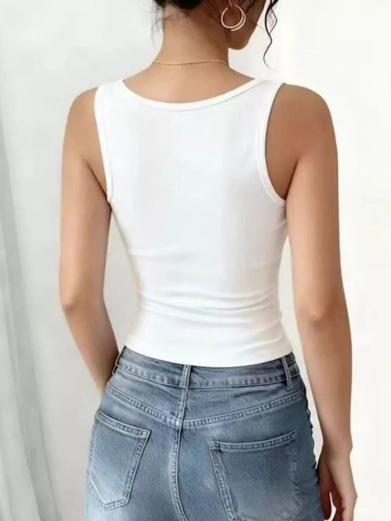 Lace Trim Tank Top Secondary image