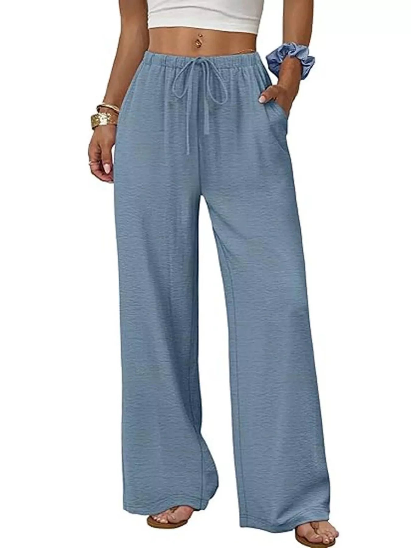 High-Waisted Wide-Leg Pants Secondary image