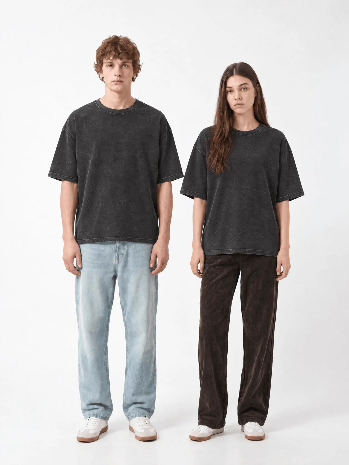 Dark Gray Washed Oversize T-Shirt