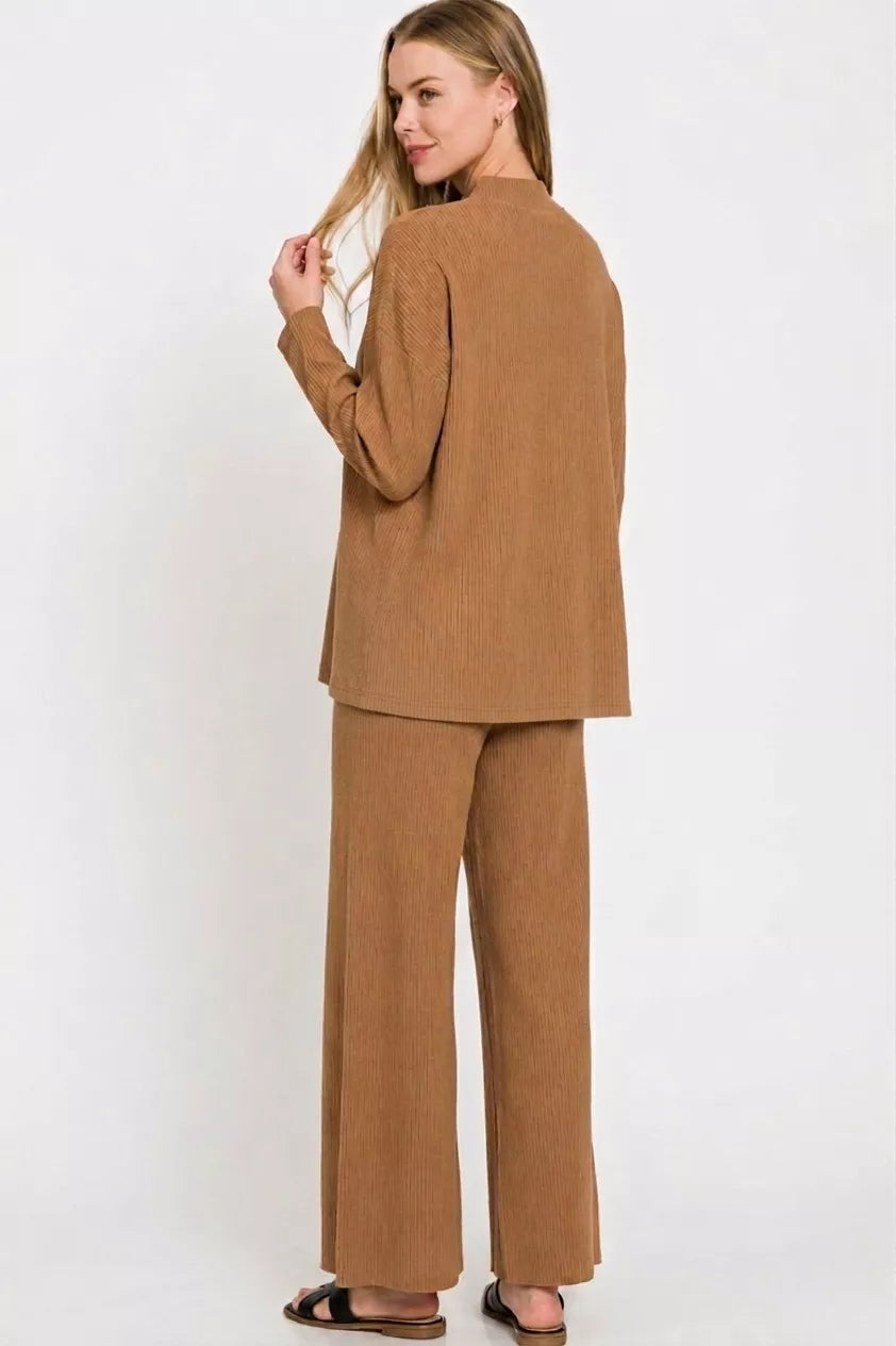 Zenana Viscose Sweater Top & Pants Set Secondary image