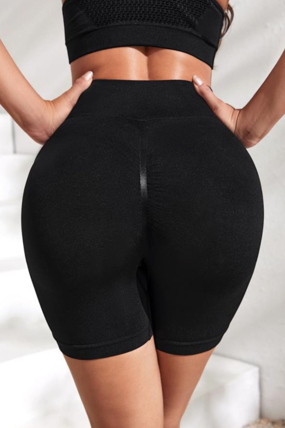 Slim Fit High Waistband Active Shorts Secondary image
