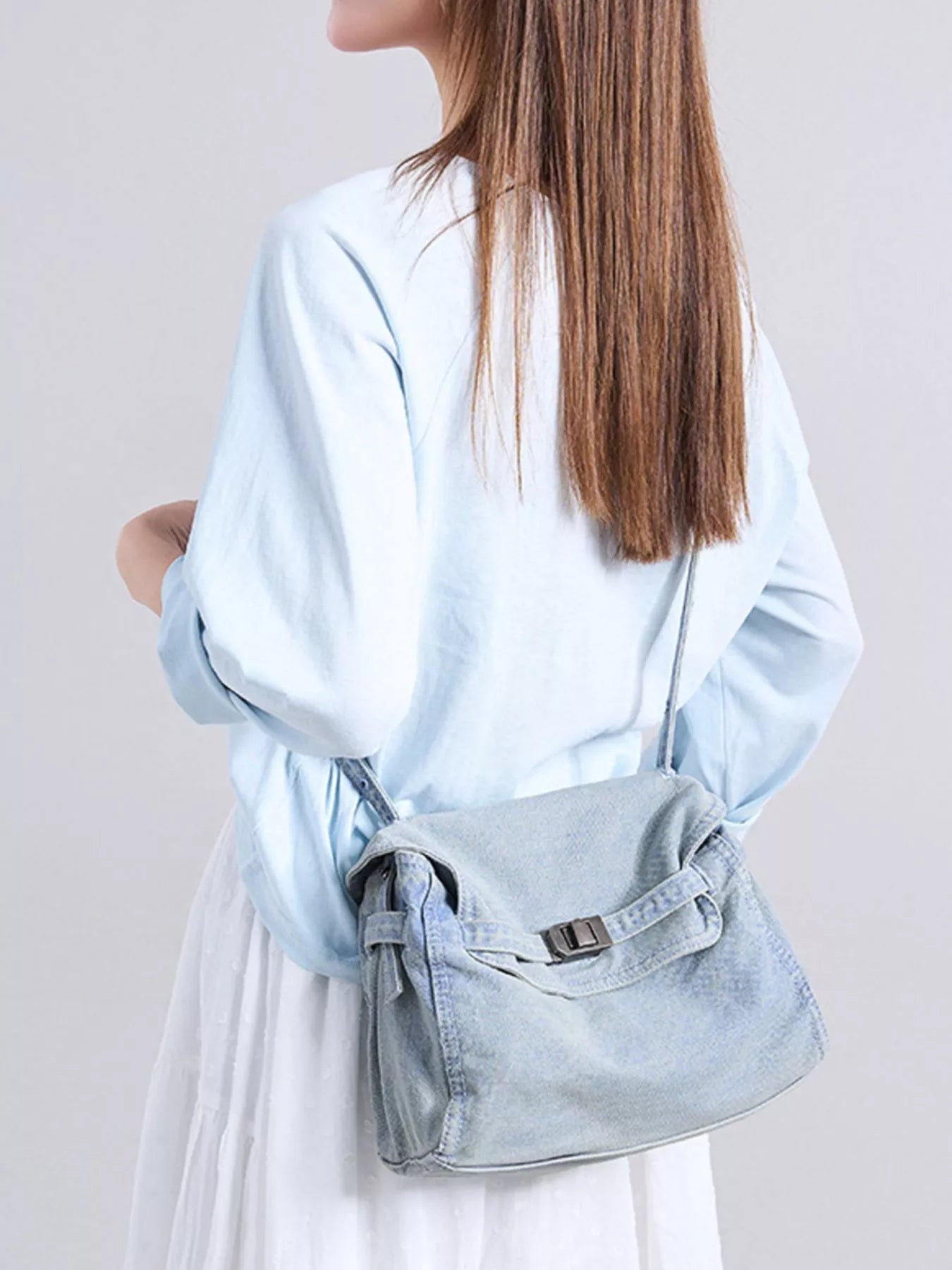 Vintage Denim Shoulder Bag Secondary image