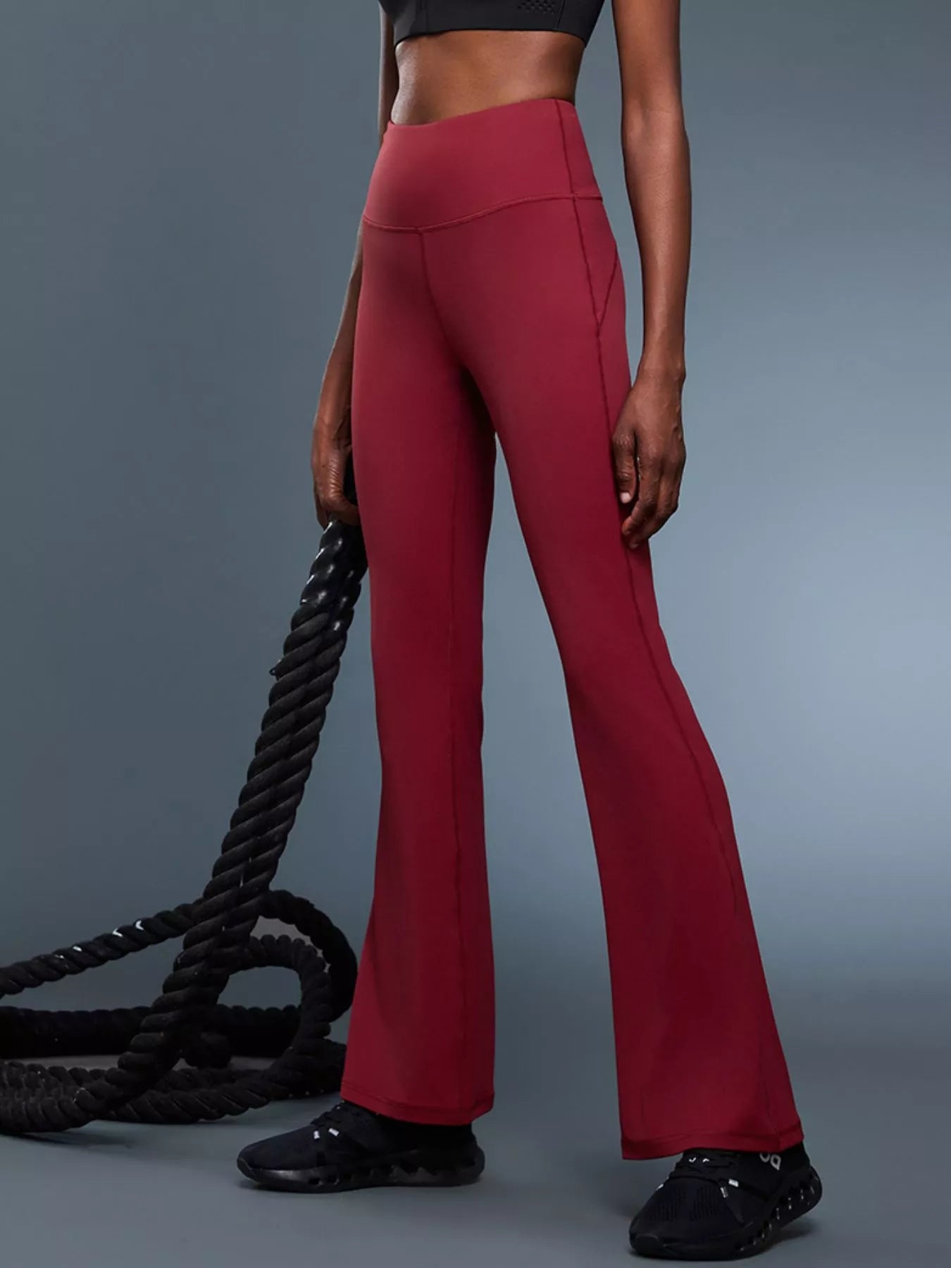 High-Waisted Flare Active Pants Secondary image