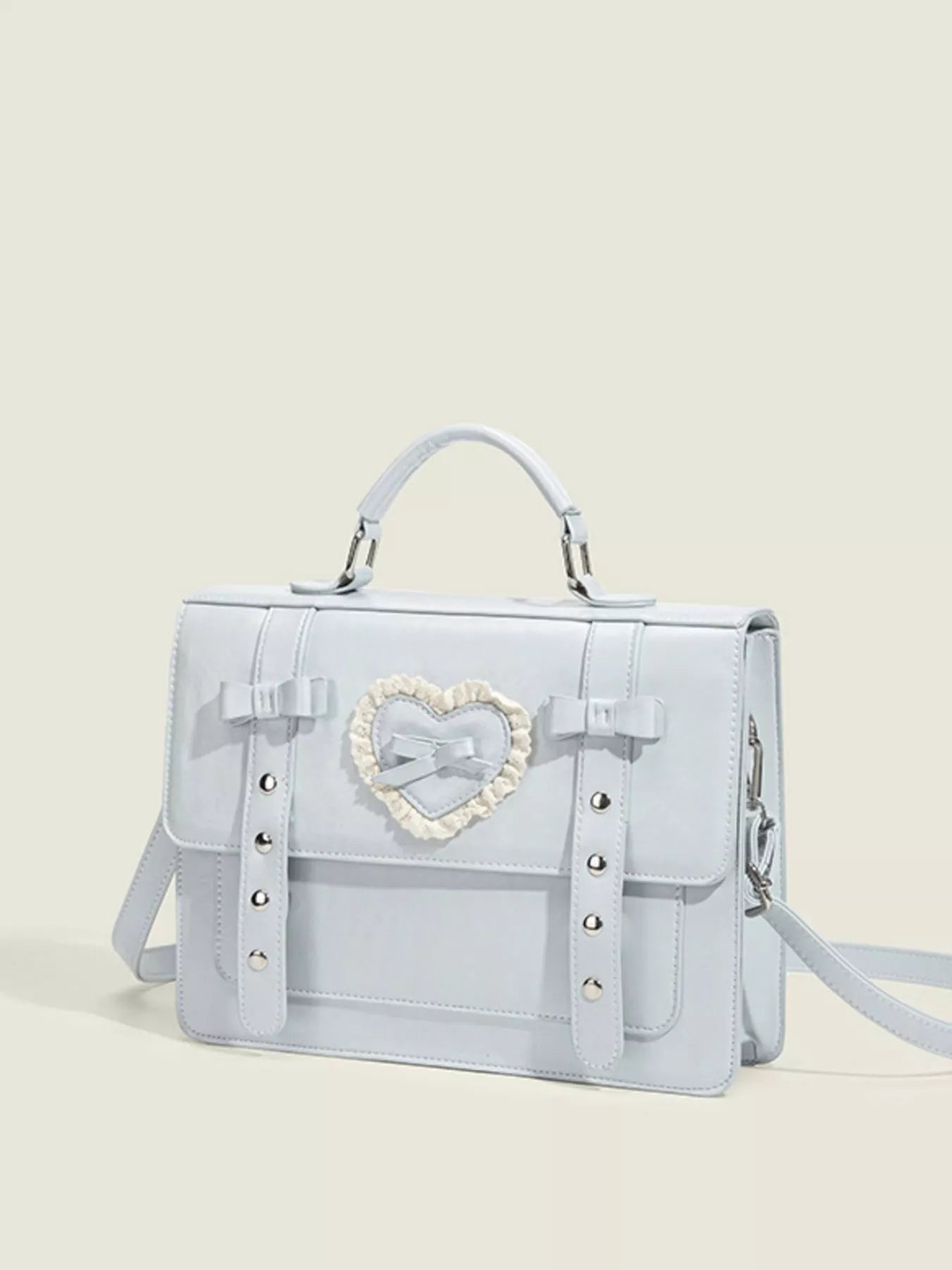 Heart Decor Buckle Backpack Bag Secondary image