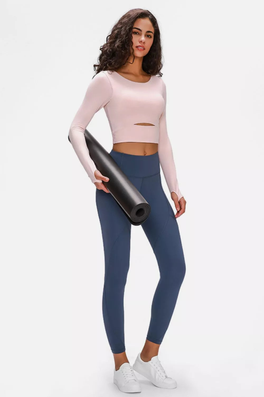 Millennia Long Sleeve Cropped Top With Sports Strap Secondary image