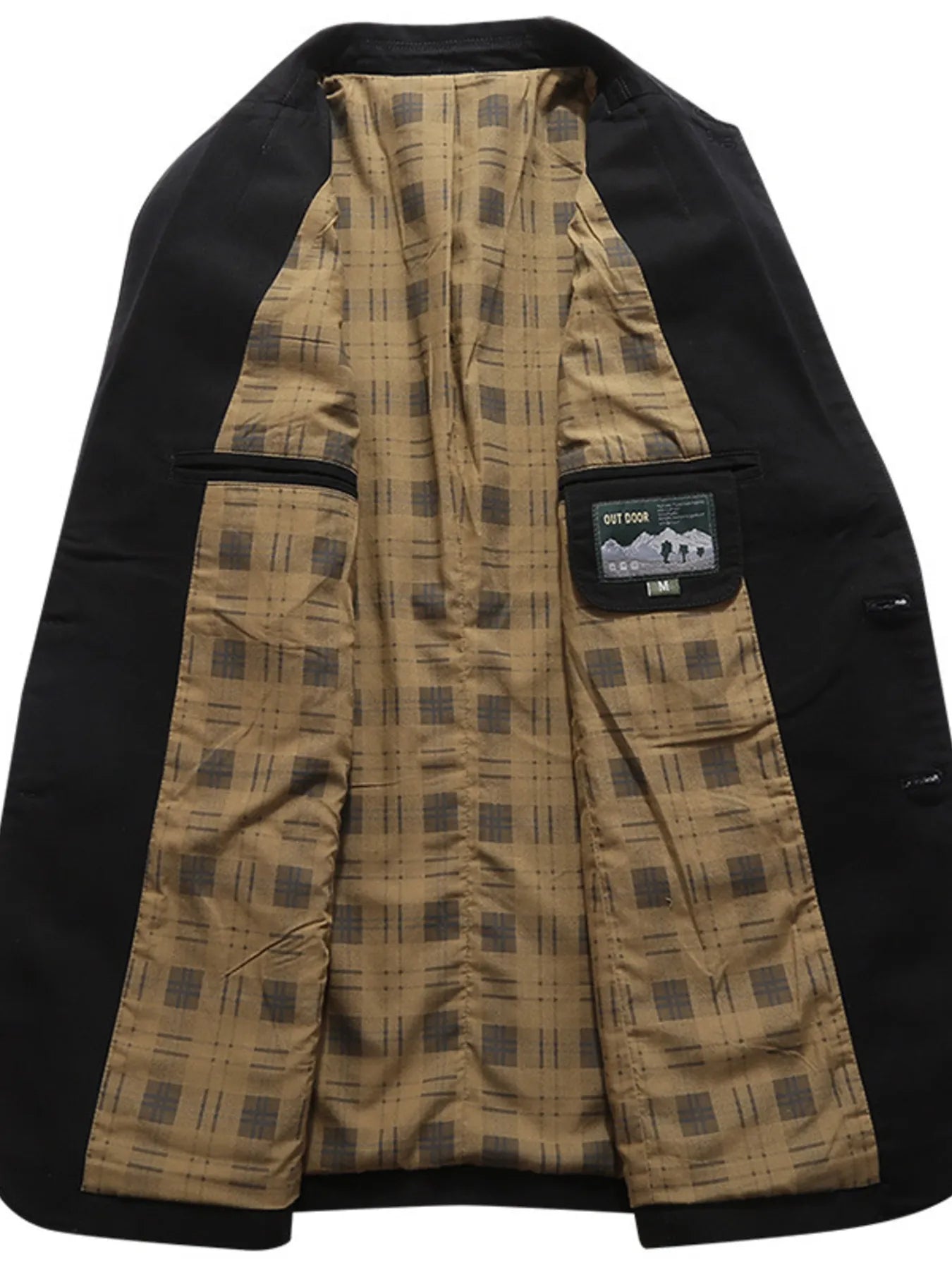 Men's Plus Size Button Up Long Sleeve Blazer Secondary image