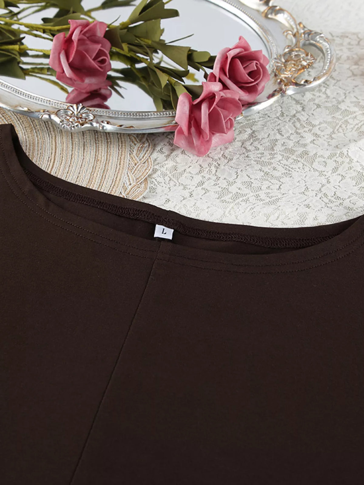 Oversized Long Sleeve Top and Shorts Lounge Set - photo 15