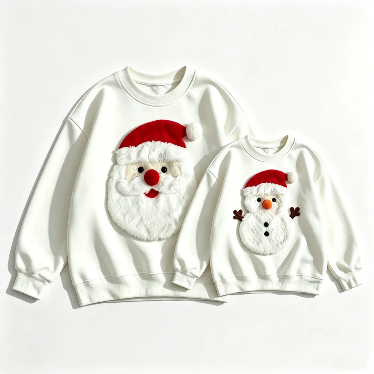 Family Christmas Santa Claus Long-Sleeve Pullover Sweatshirt