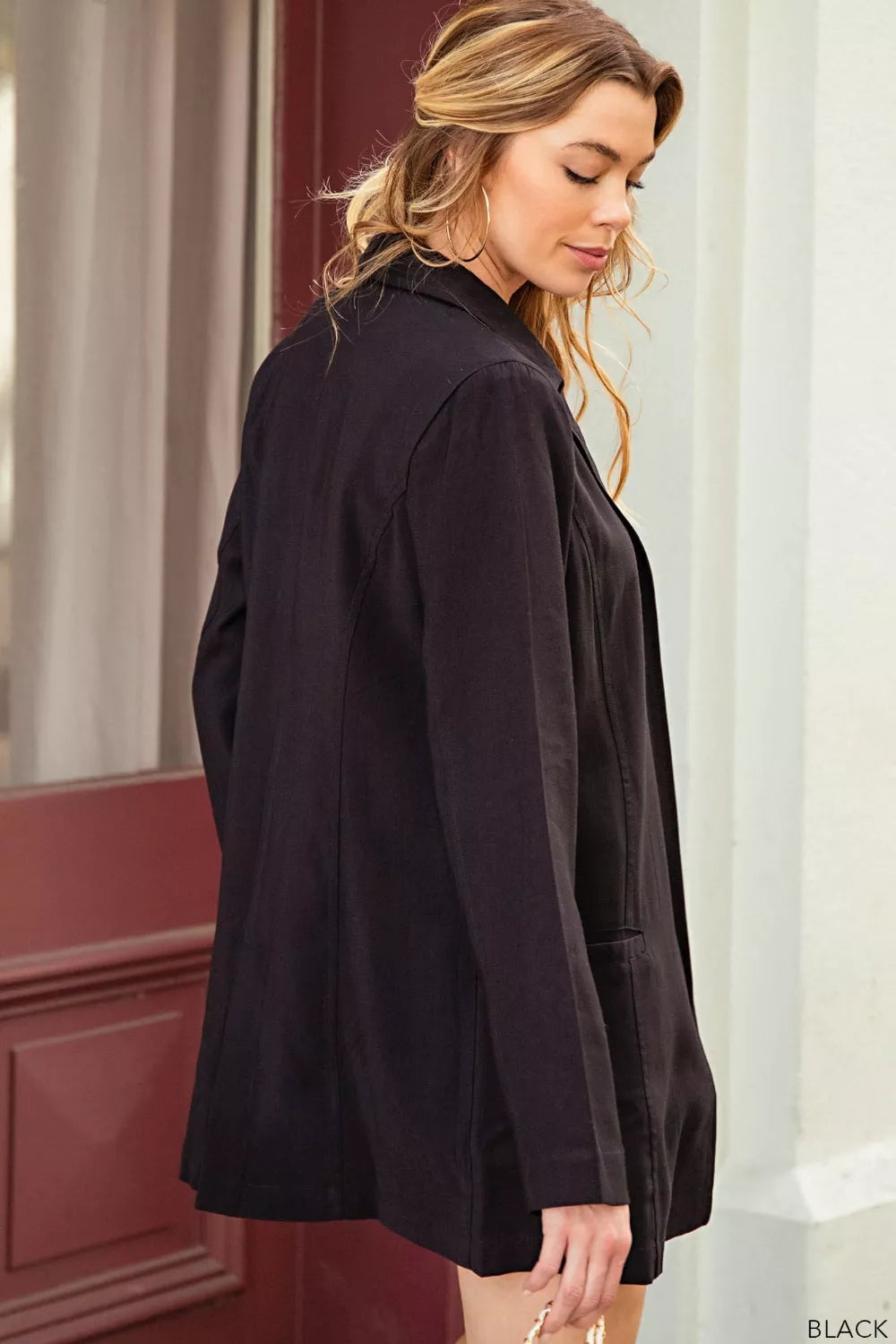 Kori America Open Front Long Sleeve Blazer Secondary image