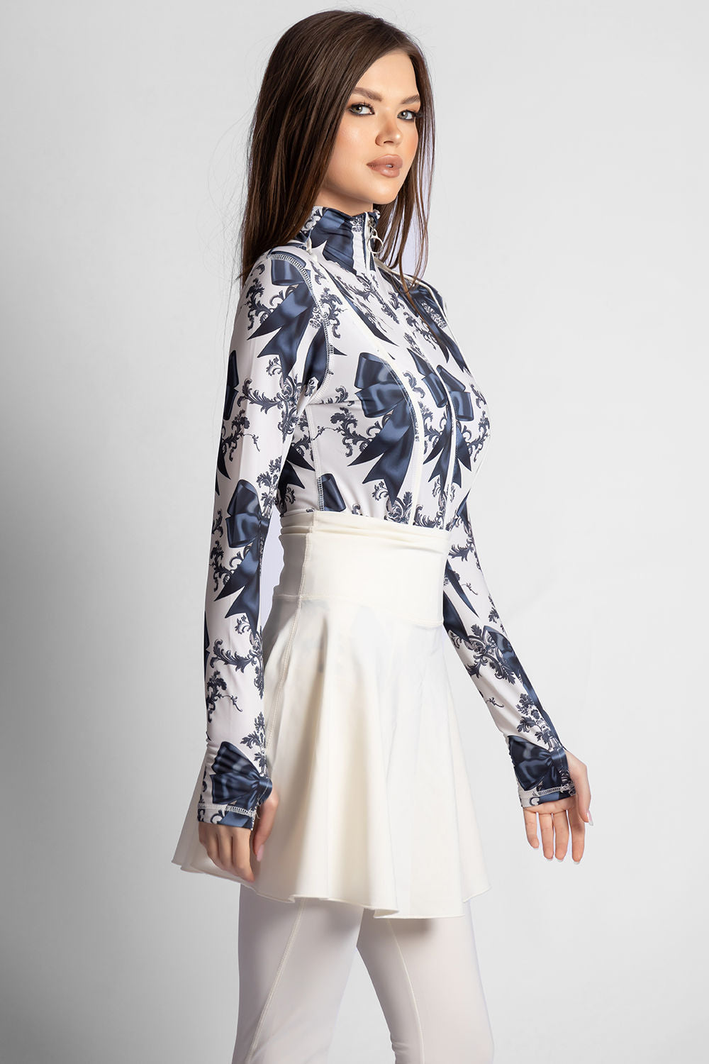 Women's 4-Piece Isadora Printed Burkini Set With Skirt