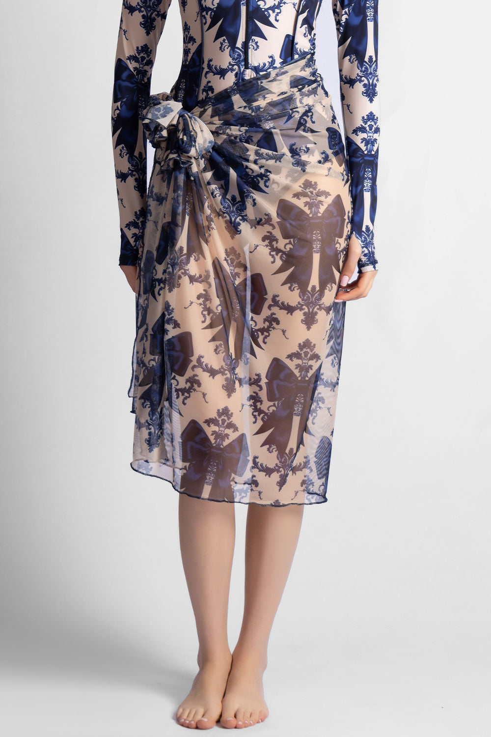 Women's Charlotte Printed Cover Up Secondary image