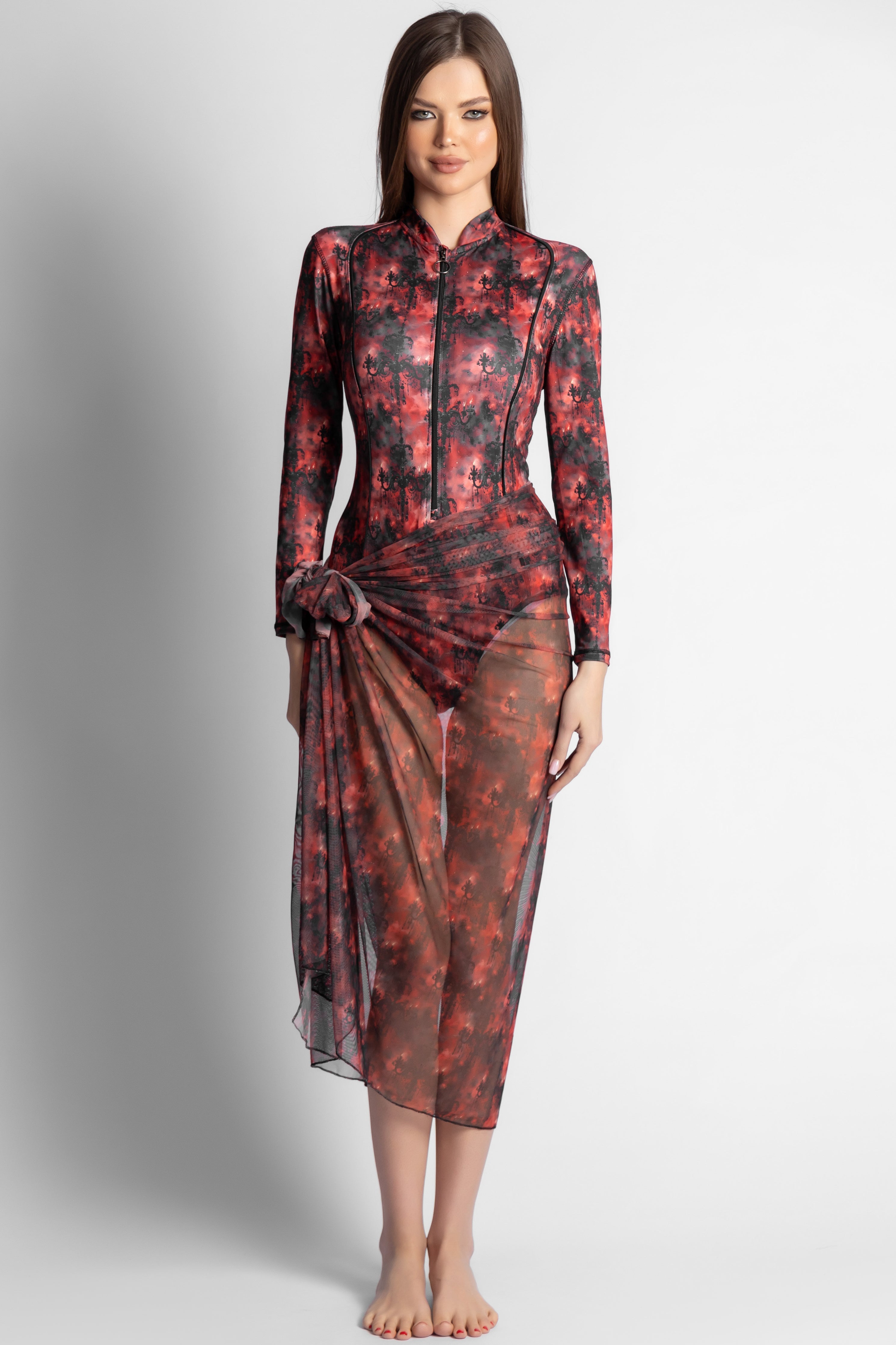 Women's Velora Printed Cover Up Secondary image