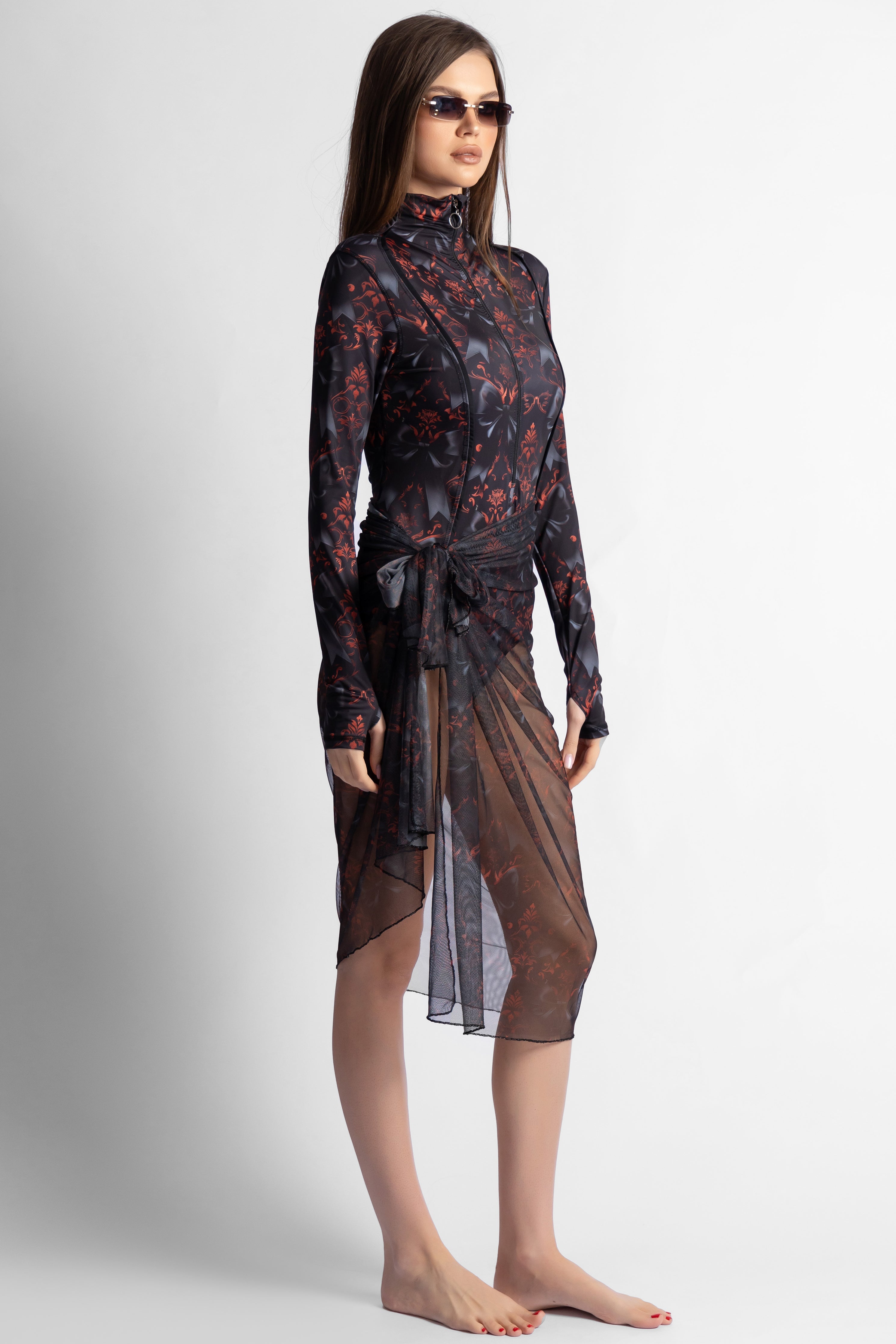 Women's Crinbow Printed Cover Up