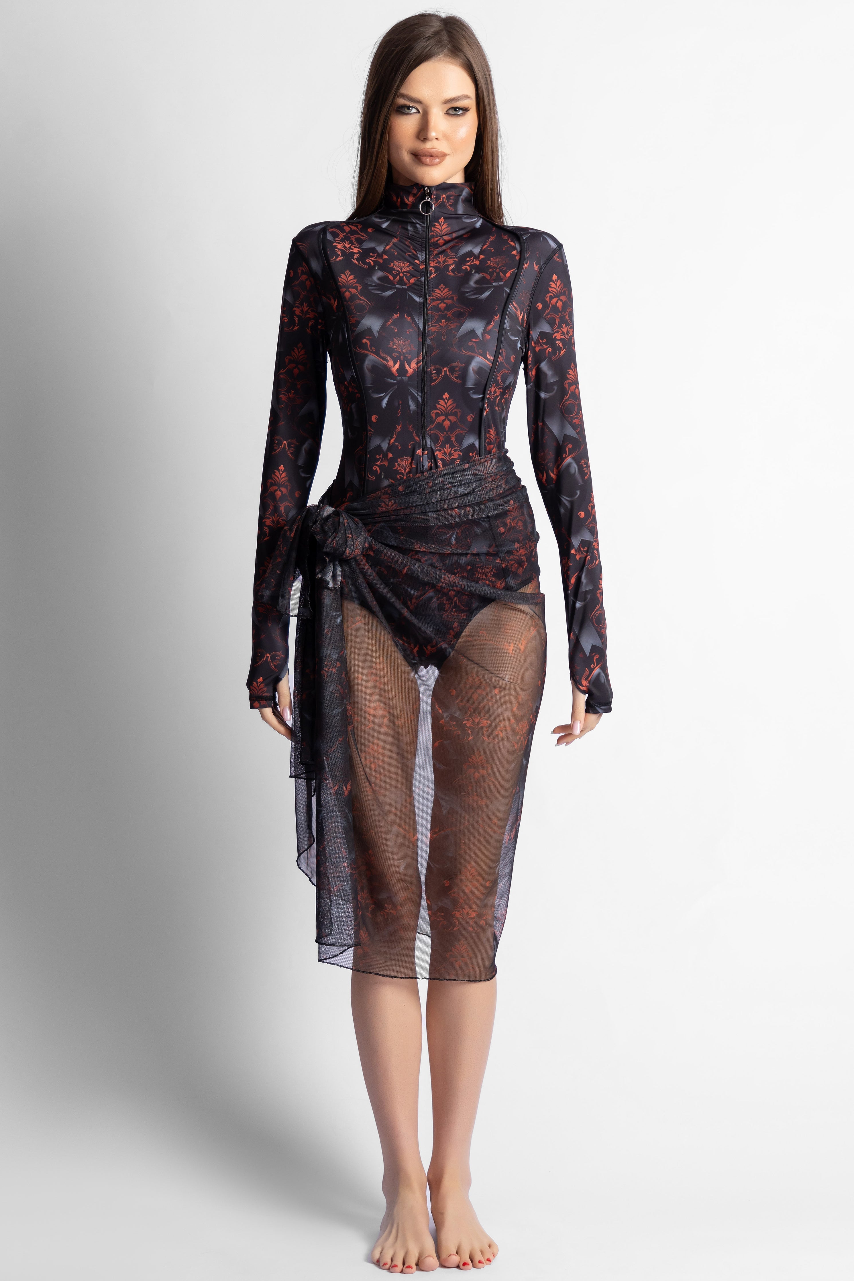 Women's Crinbow Printed Cover Up Secondary image