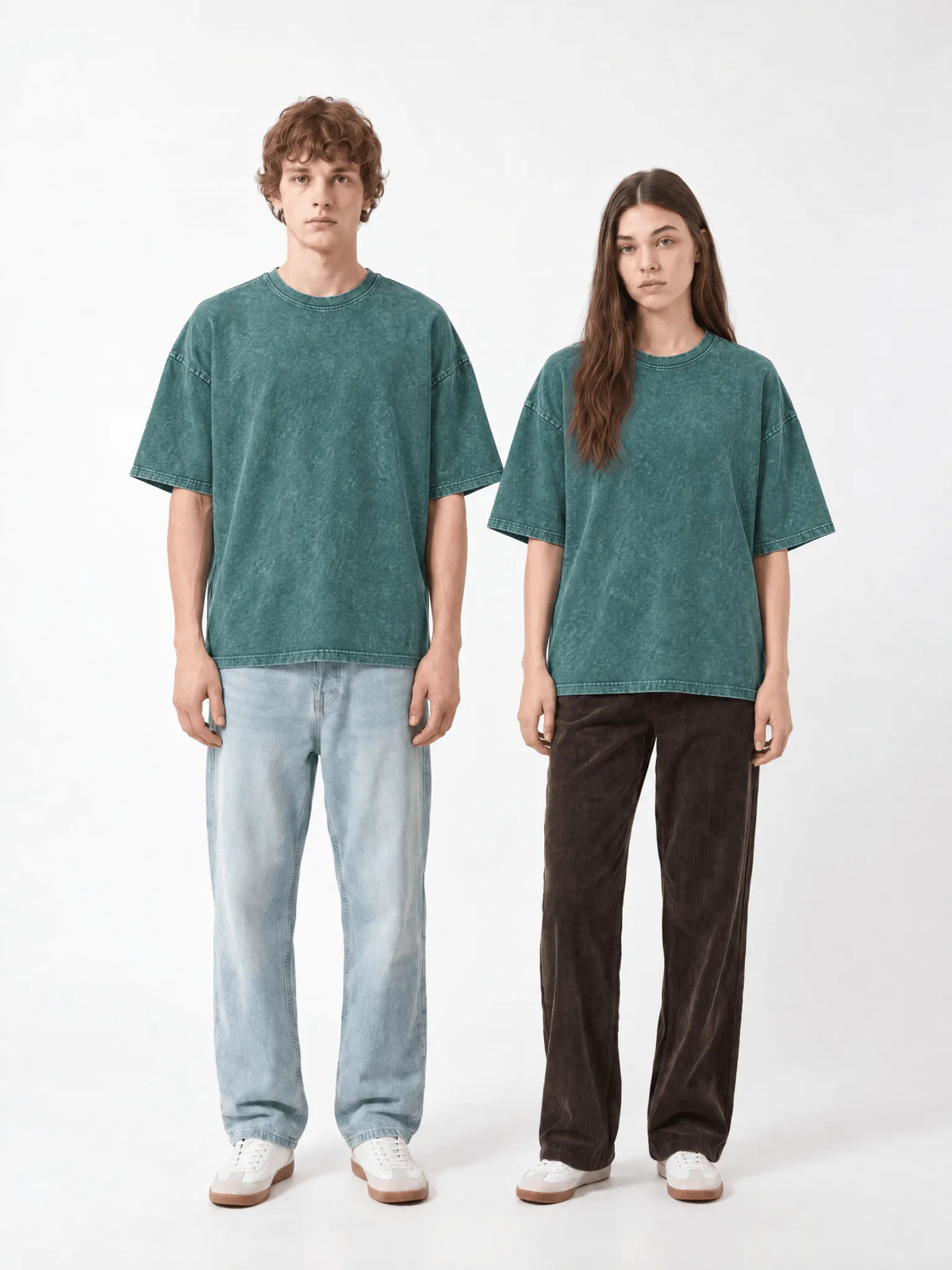 Hunter Green Oversized Washed T-Shirt