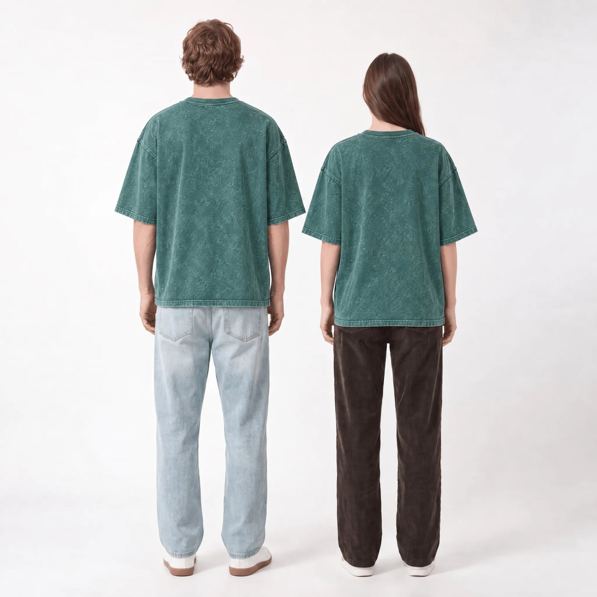 Hunter Green Oversized Washed T-Shirt
