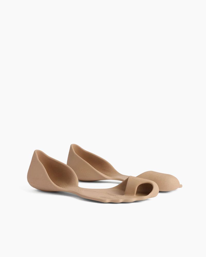 Peep Toe Flat Zero Sandals