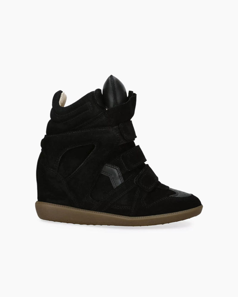 Bekett Suede and Leather High-Top Trainers